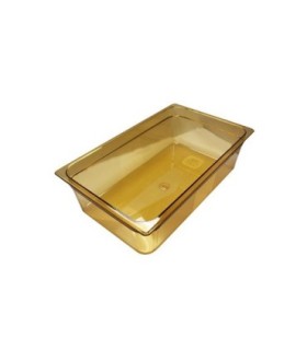 Rubbermaid FG232P00AMBR Final Sale: Food Pan - Hot Full Size - 6" Depth-Amber, Price Per EA - FG232P00AMBR -  - [unit price]