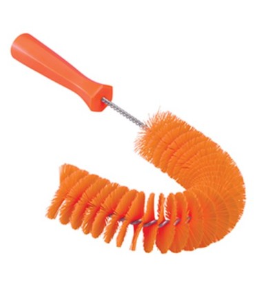 REMCO Brush - Hook - Medium Bristles - 15.5x2.25x7.6"-Orange Price/EA