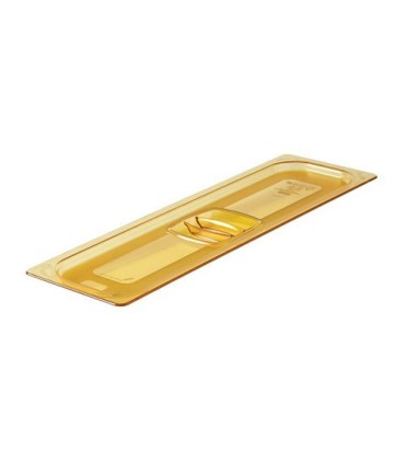 Rubbermaid FG241P00AMBR Final Sale: Food Pan - Hot Cover Only 1/2 Long-Amber, Price Per EA - FG241P00AMBR -  - [unit price]
