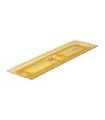 Rubbermaid FG241P00AMBR Final Sale: Food Pan - Hot Cover Only 1/2 Long-Amber, Price Per EA
